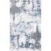 Blue/Gray 72 x 48 x 0.55 in Area Rug - 17 Stories Abstract Machine Woven Polypropylene Area Rug | 72 H x 48 W x 0.55 D in | Wayfair