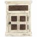 Ophelia & Co. Bedside Cabinet White 15.7" x 11.8" x 19.7" Solid Mango Wood in Brown/White | 19.7 H x 11.8 W x 15.7 D in | Wayfair