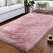 White 60 x 36 x 0.5 in Area Rug - Mercer41 Desare Solid Color Machine Tufted Wool Area Rug in Pink Wool | 60 H x 36 W x 0.5 D in | Wayfair
