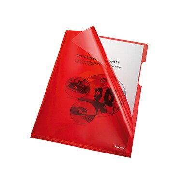 Bene Sichthülle 205000RT DIN A4 HPVC rot 100 St./Pack. Image