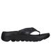 Skechers Women's GO WALK Massage Fit Sandal - Pure Bliss Sandals | Size 6.0 | Black/Gray | Textile | Machine Washable | Hyper Burst