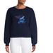 Disney Tops | Junior Disney Lilo & Stitch Sherpa Fleece Sequined Pullover Top Size M L Xxl Nwt | Color: Blue | Size: Various