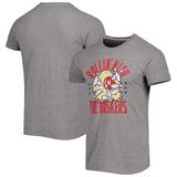 Men's Homefield Heather Gray Nebraska Huskers Vintage Bowling T-Shirt