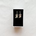 Urban Outfitters Jewelry | Cute Silver Ghost Earrings | Color: Silver | Size: Os