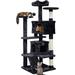 Tucker Murphy Pet™ 54" Brownett Cat Tree Manufactured Wood in Black | 54 H x 19.5 W x 19.5 D in | Wayfair 6B27D14C578844C79E071E465E98BC5A