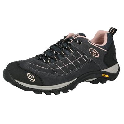 Wanderschuh BRÜTTING "Outdoorschuh Mount Crillon Low", Gr. 36, grau, Veloursleder, Schuhe