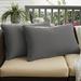 Humble + Haute Outdura Solid Indoor/Outdoor Corded Lumbar Pillows (Set of 2)