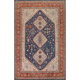 Vegetable Dye Yalameh Traditional Area Rug Handmade Wool Carpet - 9'9" x 13'5"