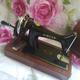 Vintage Hand Crank Sewing Machine, Singer Model No. 99K in Lovely Wooden Case, Circa 1954