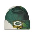 Men's New Era Green Bay Packers 2022 Sideline Ink Dye Cuffed Knit Hat