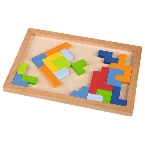 Playtive Holzspielzeug Gedächtnis (Tetris Puzzle)