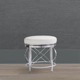 Jules Swivel Vanity Stool - Chrome - Frontgate