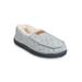 Women's Quilted Jersey Mocassin Slipper Slippers by GaaHuu in Grey (Size L(9/10))