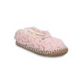 Women's Womens Faux Shearling Mocassin Slipper With Sidewall Slippers by GaaHuu in Pink