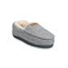 Women's Textured Knit Mocassin Slipper Slippers by GaaHuu in Grey (Size M(7/8))