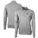 Men's Cutter & Buck Gray Boise State Broncos Big Tall Virtue Eco Pique Recycled Quarter-Zip Pullover Top