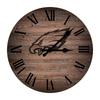 Imperial Brown Philadelphia Eagles Rustic 16'' Clock