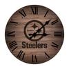 Imperial Brown Pittsburgh Steelers Rustic 16'' Clock