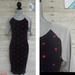 Lularoe Dresses | Lularoe Julia Dress Xs - Pink Polka Dots On Black With Gray Trim | Color: Black/Pink | Size: Xs