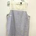 J. Crew Dresses | Illusion Lace Top With Nautical Blue And White Stripes - Keyhole Back | Color: Blue/White | Size: Xxl