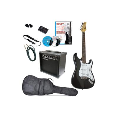E-Gitarre CLIFTON "Clifton E-Gitarren", schwarz, Saiteninstrumente, Rechtshänder, Komplettset, L:100cm