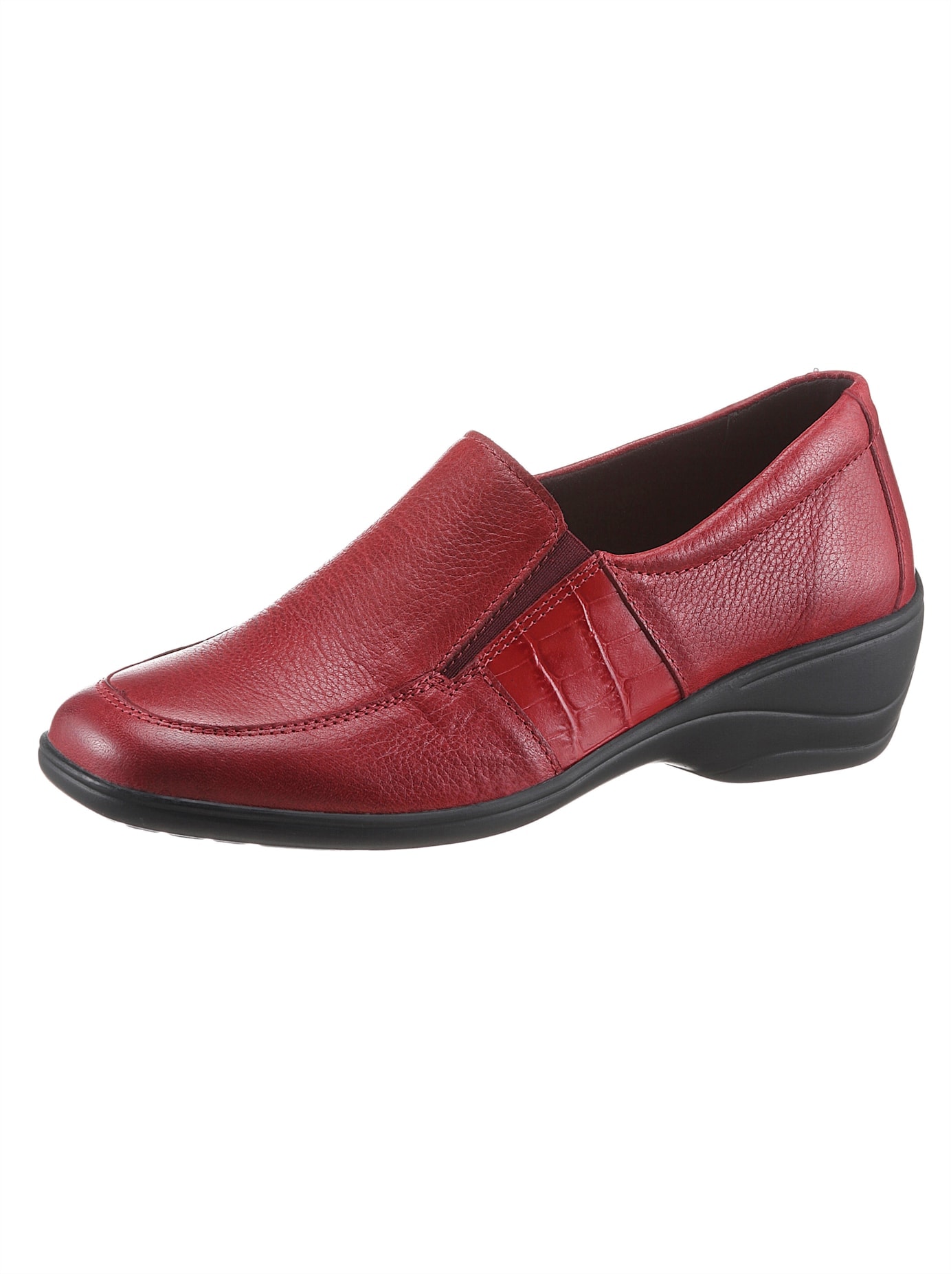 Slipper CASUAL LOOKS, Damen, Gr. 38, rot, Glattleder, Feminin, Schuhe Slipper