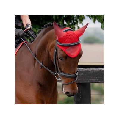 Weatherbeeta Prime Ombre Ear Bonnet - Full - Red - Smartpak