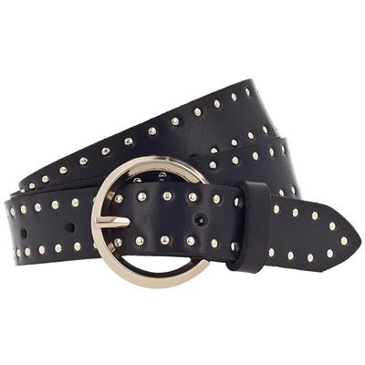 Vanzetti Nietengürtel Leder 100 cm Schwarz Damen