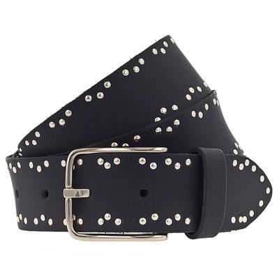 Vanzetti Gürtel Leder 100 cm Schwarz Damen