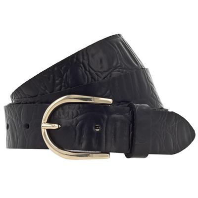 Vanzetti Gürtel Leder 75 cm Schwarz Damen