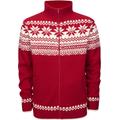 Brandit Norweger Zip Pullover, weiss-rot, Größe 4XL