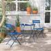 3PCS Bistro Set Garden Backyard Table Chairs Outdoor Patio