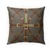 STRAP HAPPY BROWN Indoor|Outdoor Pillow by Kavka Designs