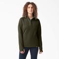 Dickies Women's DuraTech Maverick Half-Snap Fleece - Moss Green Size S (FW085)