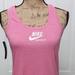 Nike Dresses | Nike Women's Sportswear Air Seamless Pink Tank Dress Size Xs Nwt | Color: Pink/White | Size: Xs