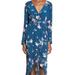 Anthropologie Dresses | Anthro [Astr] Floral Tulip Faux Wrap Dress | Color: Blue/Pink | Size: S