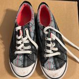 Coach Shoes | Coach Brand Barrett Tartan Sneakers-Sz 7.5 | Color: Black/Blue | Size: 7.5