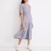 Madewell Dresses | Madewell Petite Lightspun Button-Front Tiered Midi Dress | Color: Purple | Size: 0p