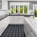 Villa Lagoon Tile Solid Terrazzo 8" x 8" Cement Concrete Look Wall & Floor Tile Cement in Black | 8 H x 8 W x 0.47 D in | Wayfair