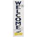 White Toledo Rockets 10'' x 35'' Indoor/Outdoor Welcome Sign