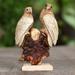Millwood Pines Patient Eagles, Wood Statuette Wood in Brown | 10.75 H x 6.25 W x 3.9 D in | Wayfair E192F30D8C21446789132CC0C16434C4