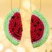 The Holiday Aisle® 2 Piece Finial Ornament Set Fabric in Green/Red | 2.8 H x 1.6 W x 0.2 D in | Wayfair 075153F1D571414999CE963ECD6415C4