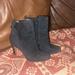 Coach Shoes | Coach Suede Heel Boots Size 7b | Color: Black | Size: 7