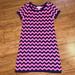 Lilly Pulitzer Dresses | Lilly Pulitzer Girls Knit Dress In Pink And Navy Chevron Pattern Nwot Size M | Color: Blue/Pink | Size: Mg