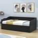 Harriet Bee Twin Size 2 Drawers Daybed w/ Trundle Wood in Brown | 29 H x 40 W x 77 D in | Wayfair 8E16CECF10804757A1FEB78FE2EDD6E8