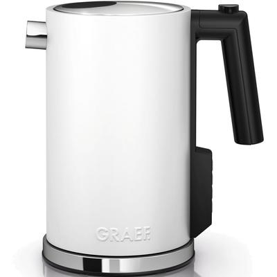 GRAEF Wasserkocher "WK 901", weiß (weiß, matt), B:14,7cm H:24cm T:22,5cm, Wasserkocher, mit Temperatureinstellung, weiß-matt Image