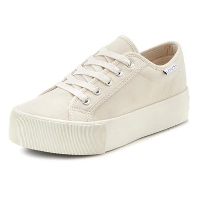 Sneaker LASCANA, Damen, Gr. 36, beige, Obermaterial: 100% Textilmaterial. Futter: 100% Textilmaterial. Decksohle: 100% T