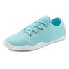 Sneaker LASCANA, Damen, Gr. 37, blau (türkis), Obermaterial: 100% Textilmaterial. Decksohle: 100% Textilmaterial. Laufsohle: 100% Synthetik, unifarben, casual, Schuhe, mit ultraflache Sohle, superleicht, Schnürhalbschuhe, Unisex VEGAN