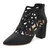 High-Heel-Stiefelette LASCANA, Damen, Gr. 40, schwarz, Obermaterial: 100% Textilmaterial. Futter: 100% Lederimitat. Decksohle: 100% Lederimitat. Laufsohle: 100% Synthetik, unifarben, modisch, Schuhe, mit femininer Spitze und Blockabsatz, Ankle Boot,...
