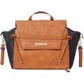 Wickeltasche GESSLEIN "N4, cognac" Gr. B/H/T: 50 cm x 31 cm x 19 cm, schwarz (cognac, schwarz) Baby Taschen Wickeltaschen